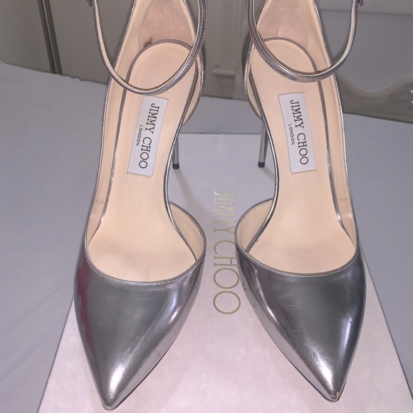 Jimmy Choo Silver Pumps - Picture 1 of 8